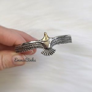 New Vintage Retro Style Flying Eagle Open Wing Bird Adjustable Bracelet